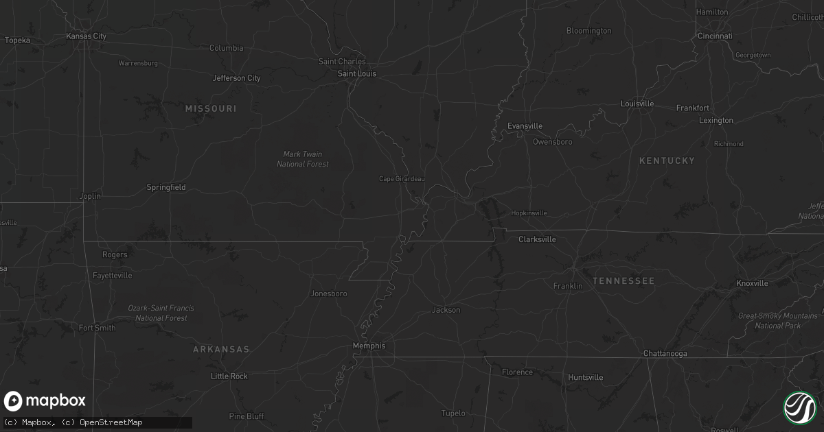Hail map on September 27, 2017