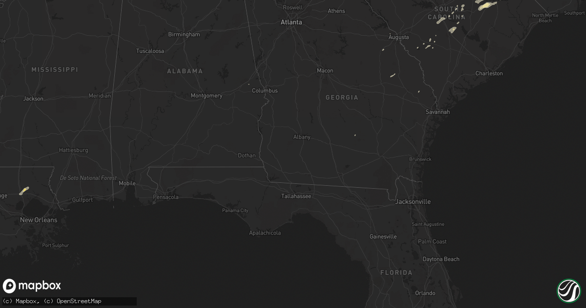 Hail map in Florida on September 27, 2018
