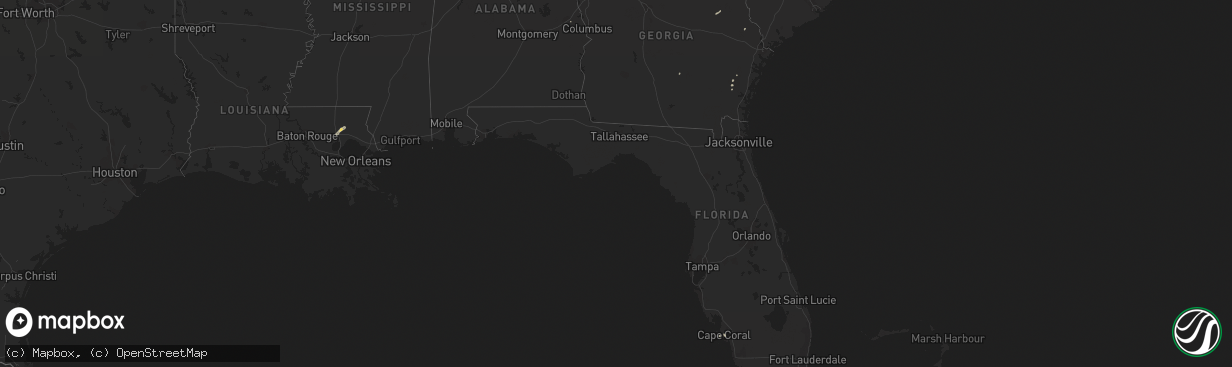 Hail map on September 27, 2018