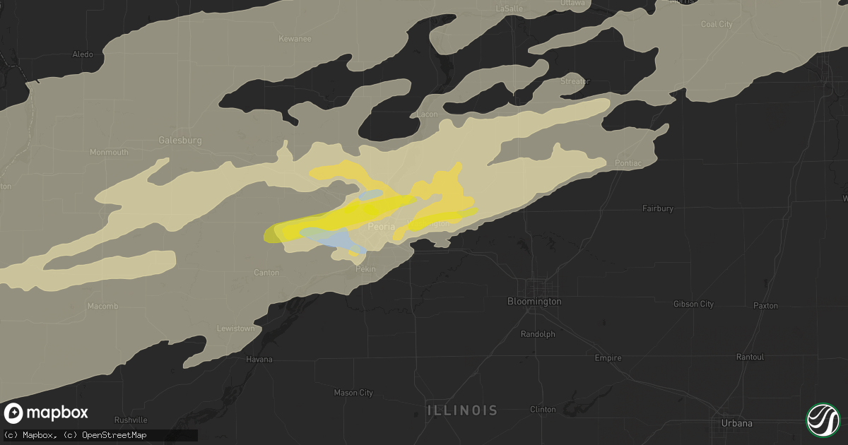 Hail map in Washington, IL on September 27, 2019