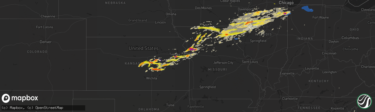 Hail map on September 27, 2019