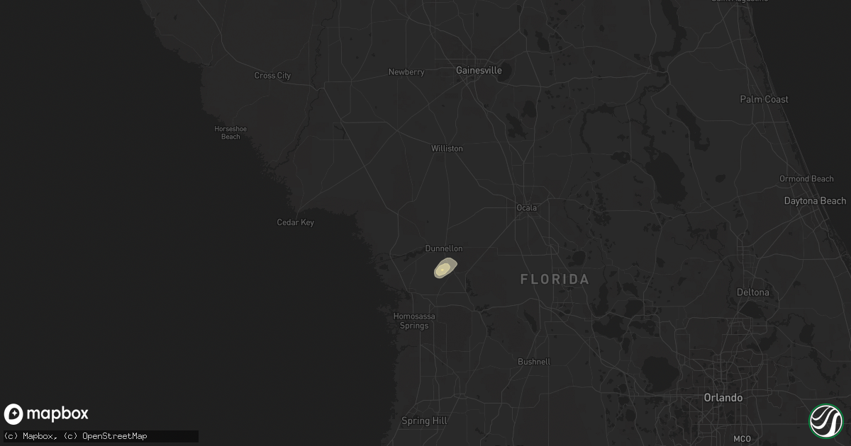Hail map in Dunnellon, FL on September 27, 2020