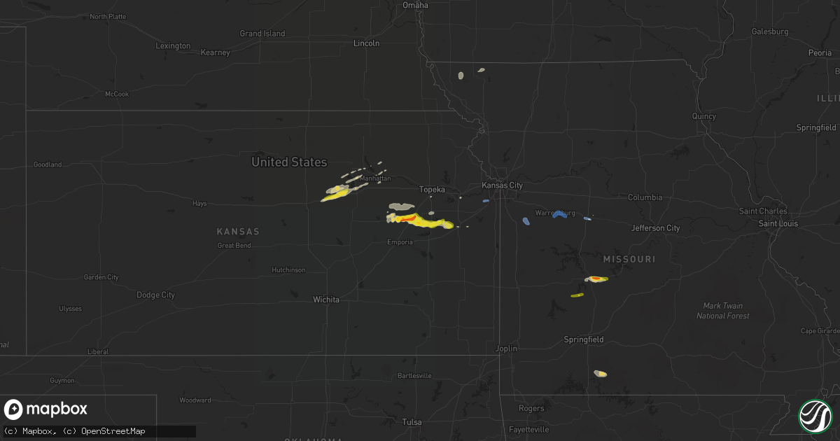 Hail map on September 27, 2020