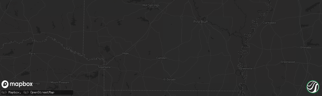 Hail map in Clarkrange, TN on September 27, 2023