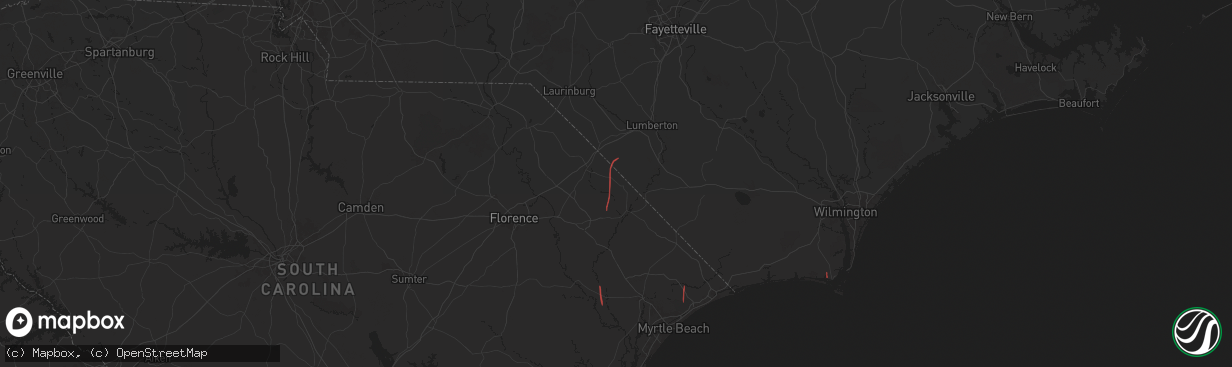 Hail map in Lake View, SC on September 27, 2024