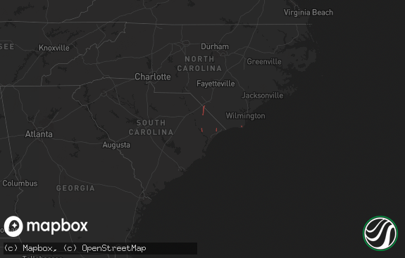 Hail map preview on 09-27-2024