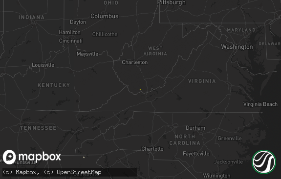 Hail map preview on 09-27-2025