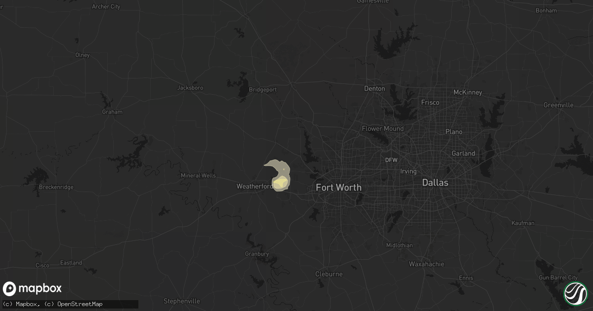 Hail map in Azle, TX on September 27, 2026