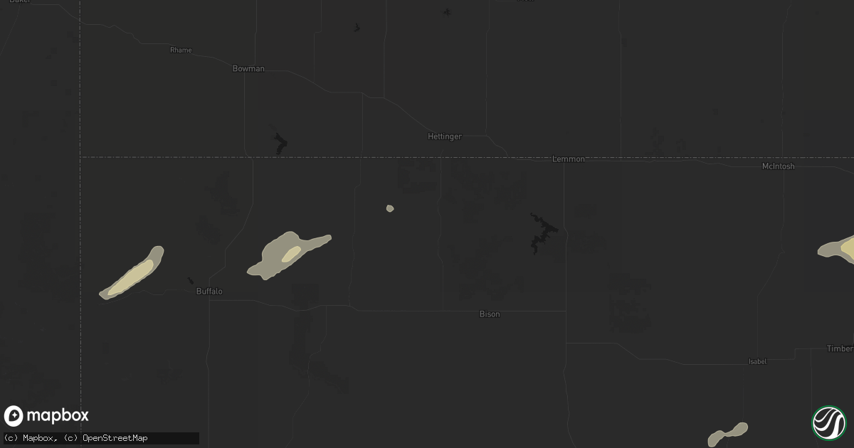 Hail map in Lodgepole, SD on September 27, 2026