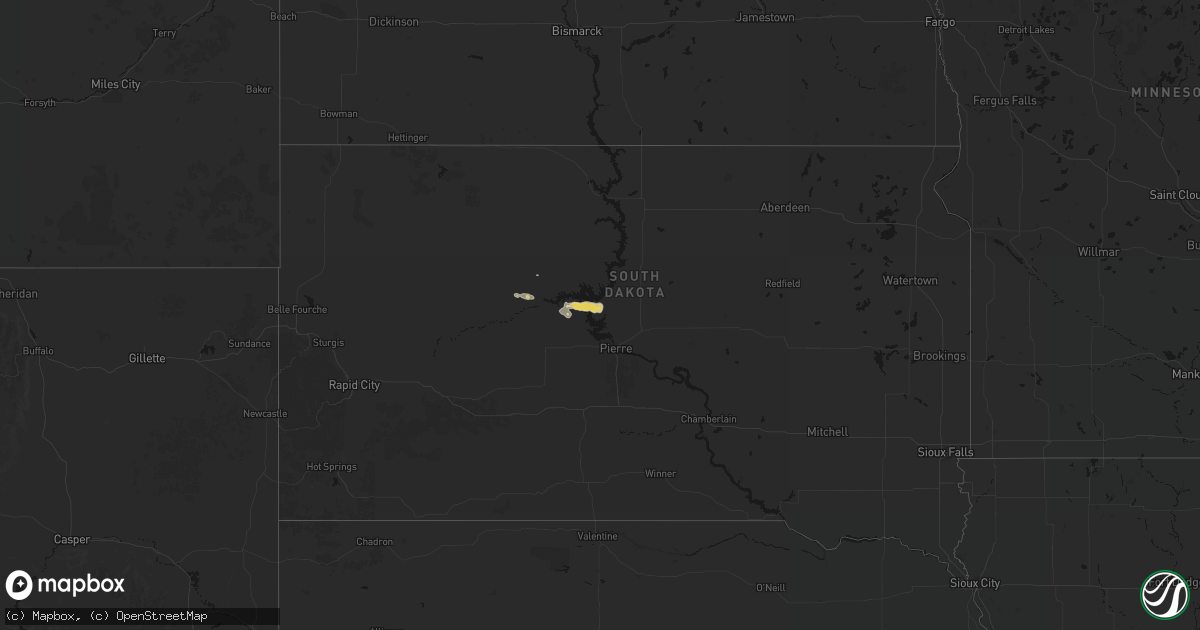 Hail map on September 27, 2026