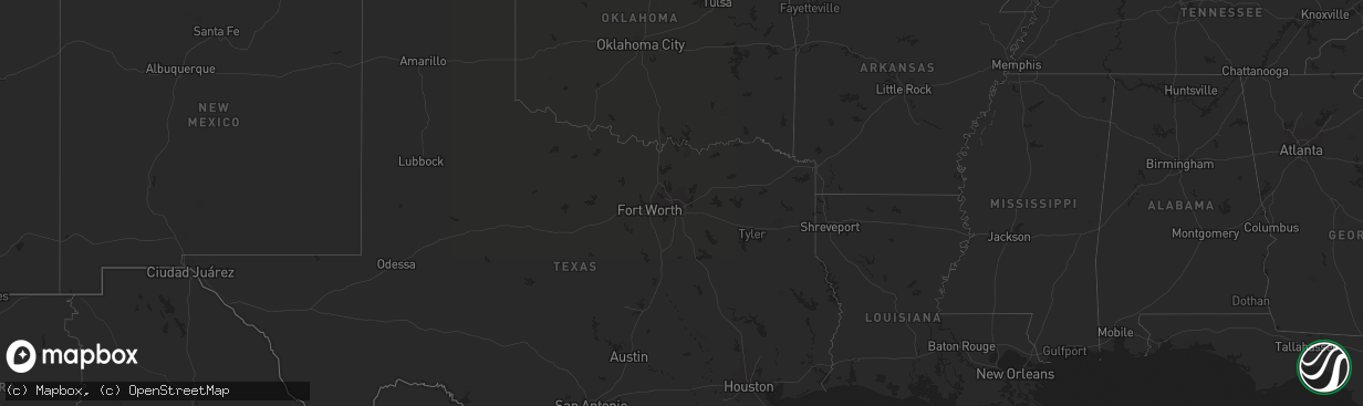 Hail map on September 28, 2014