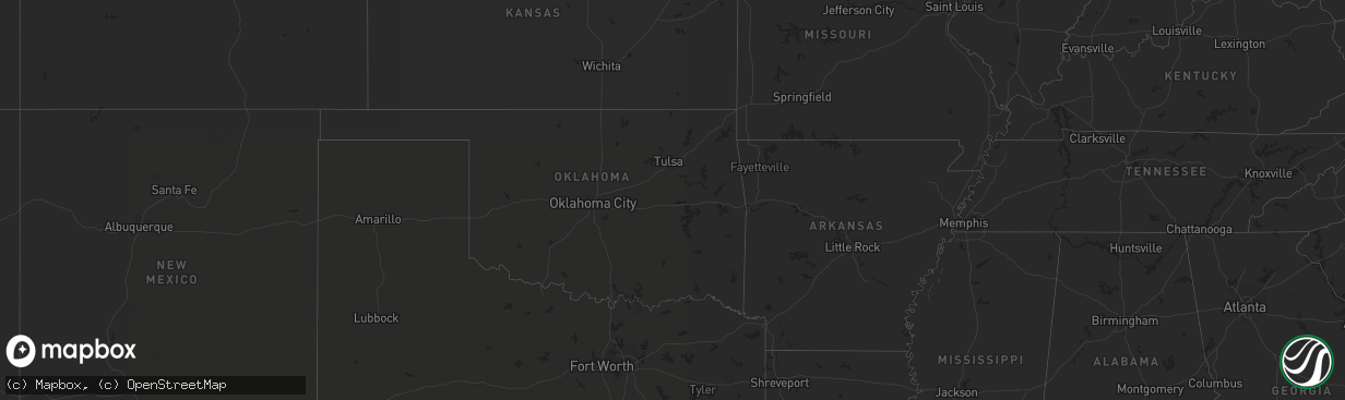 Hail map in Louisiana on September 28, 2015