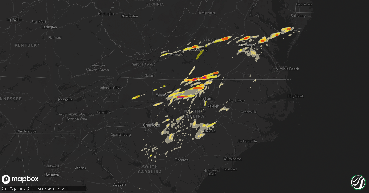 Hail map on September 28, 2016