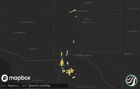 Hail map preview on 09-28-2017