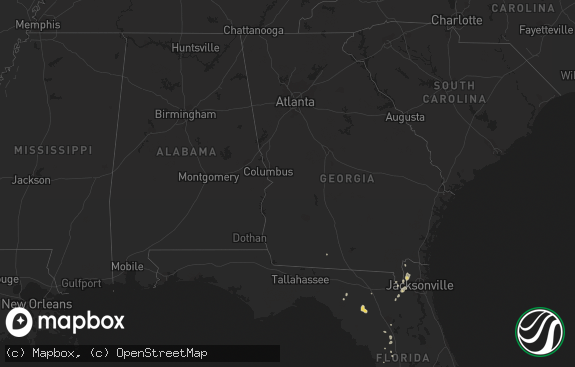 Hail map preview on 09-28-2018