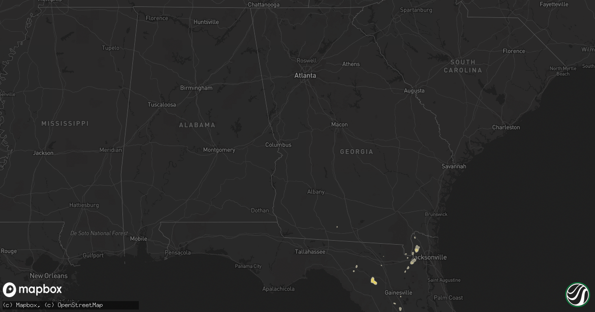 Hail map on September 28, 2018