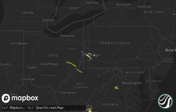 Hail map preview on 09-28-2019