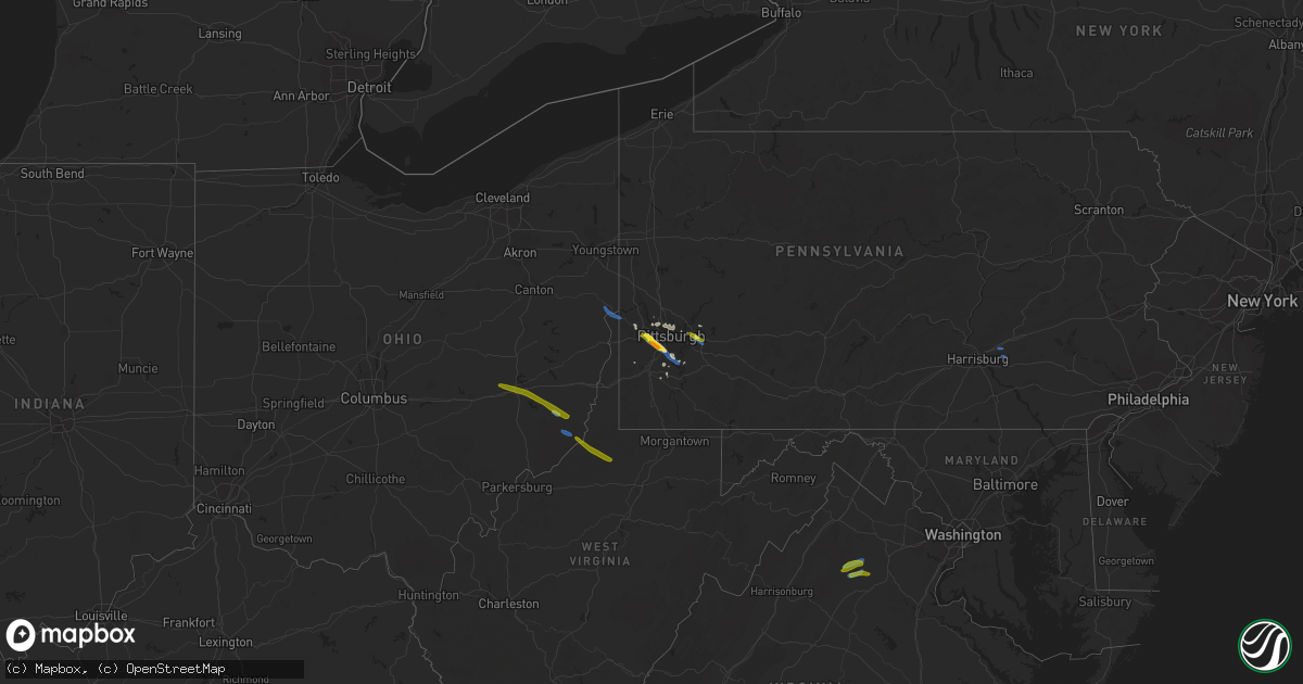 Hail map on September 28, 2019