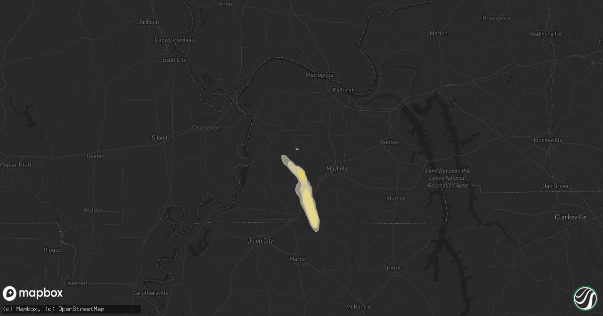 Hail map in Fancy Farm, KY on September 28, 2023