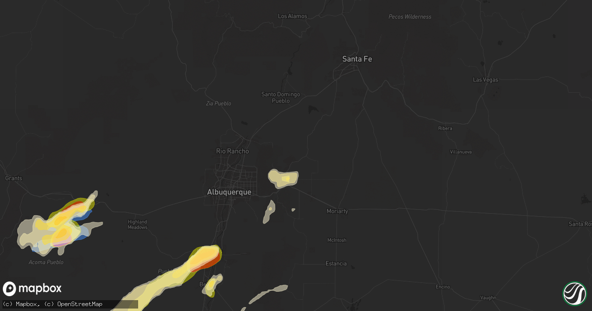 Hail map in Sandia Park, NM on September 28, 2025