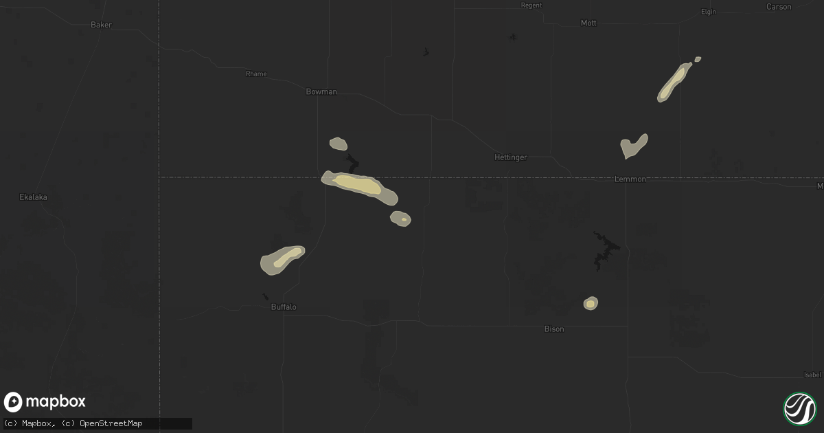 Hail map in Ralph, SD on September 28, 2026