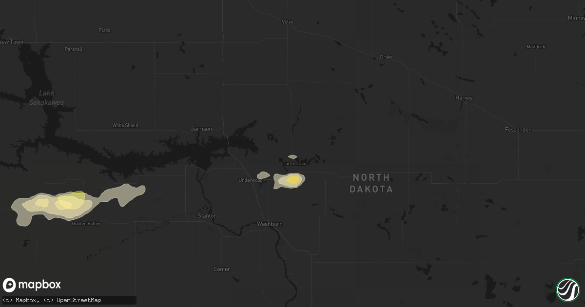 Hail map in Turtle Lake, ND on September 28, 2026
