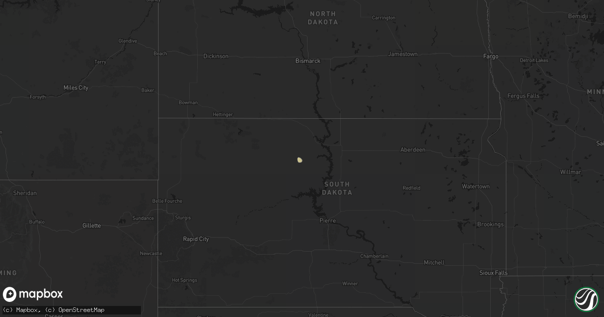 Hail map on September 28, 2026