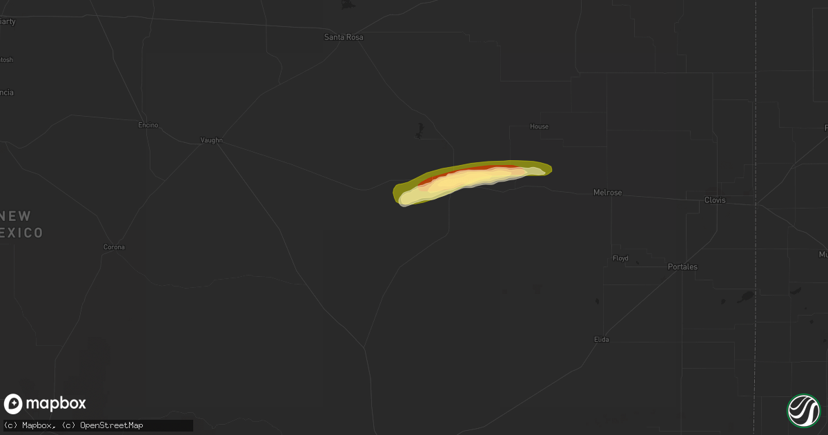 Hail map in Fort Sumner, NM on September 29, 2014