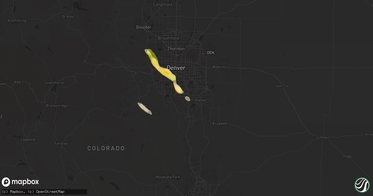 Hail map in Lone Tree, CO on September 29, 2015