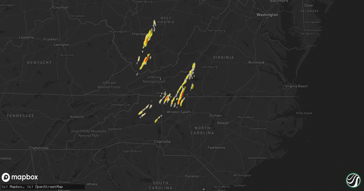 Hail map on September 29, 2016