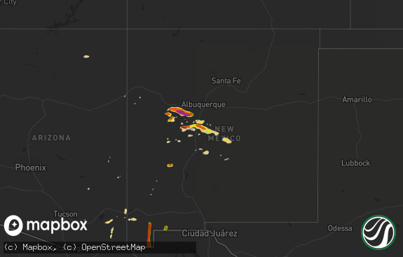 Hail map preview on 09-29-2017