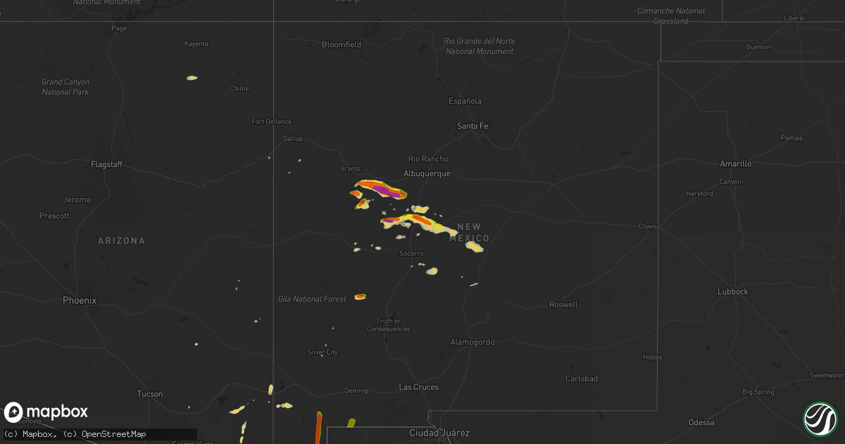 Hail map on September 29, 2017