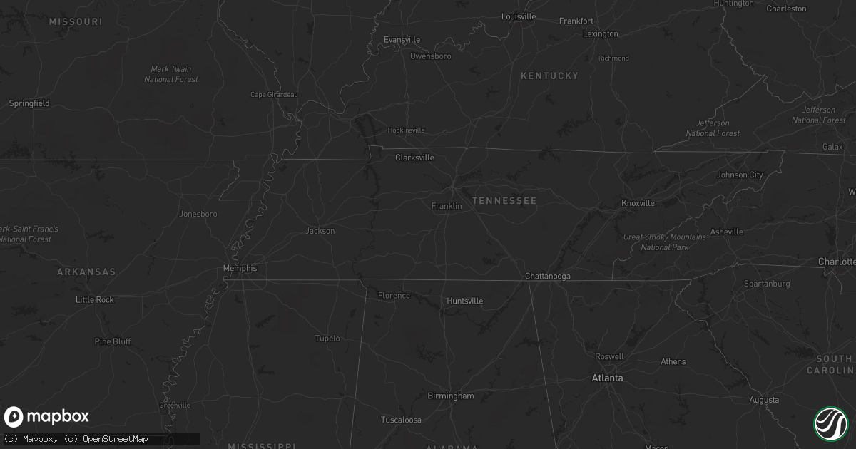 Hail map in Georgia on September 29, 2018