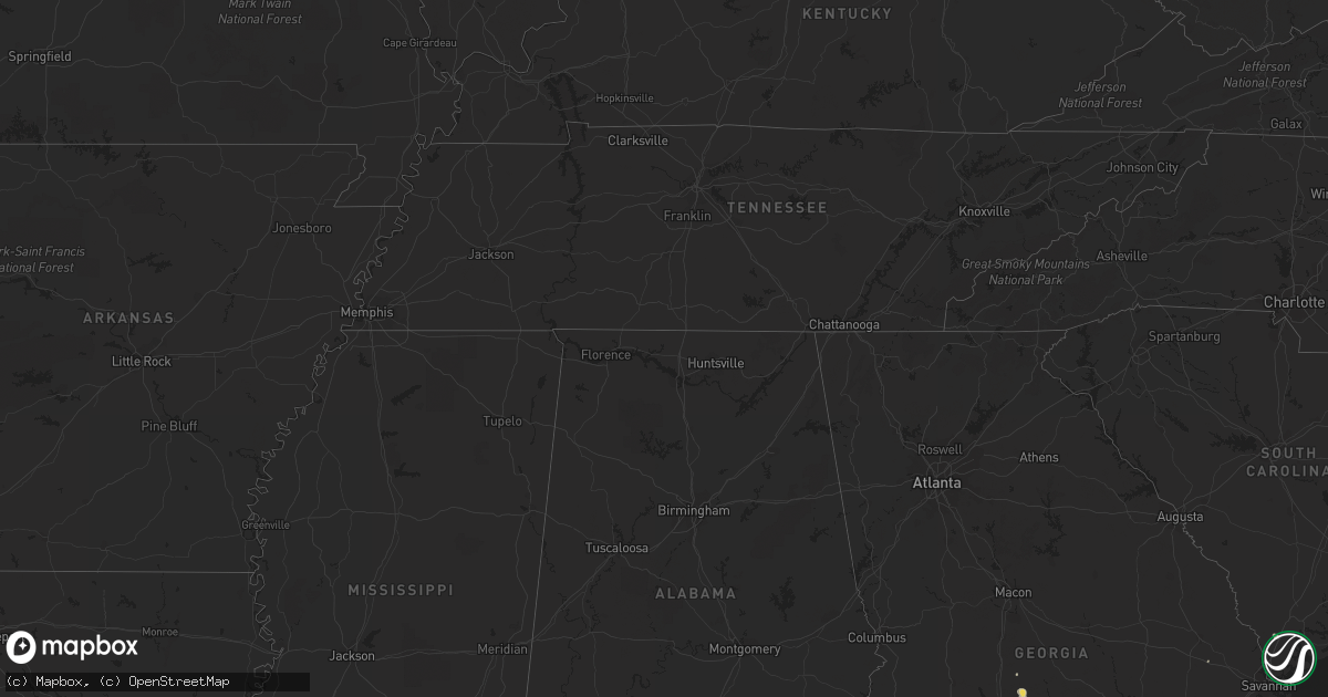 Hail map on September 29, 2018