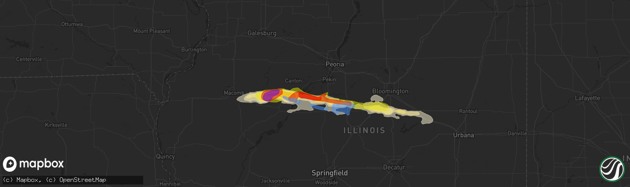 Hail map in Manito, IL on September 29, 2019