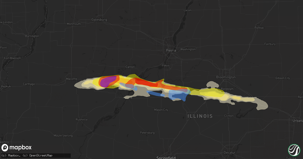 Hail map in Manito, IL on September 29, 2019