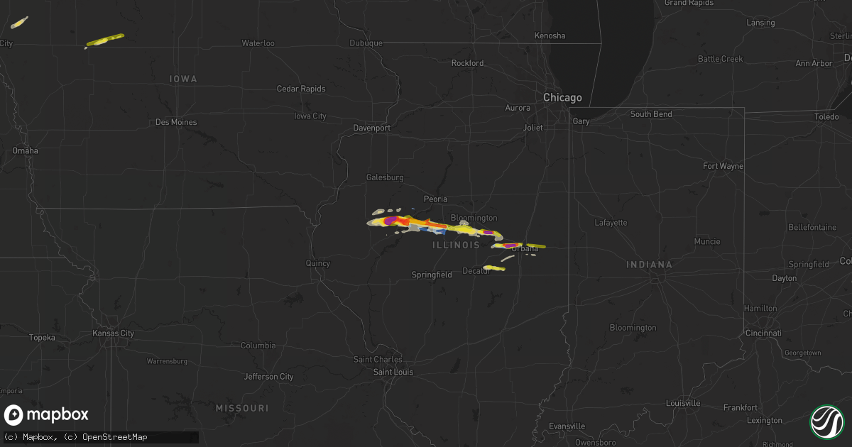 Hail map on September 29, 2019