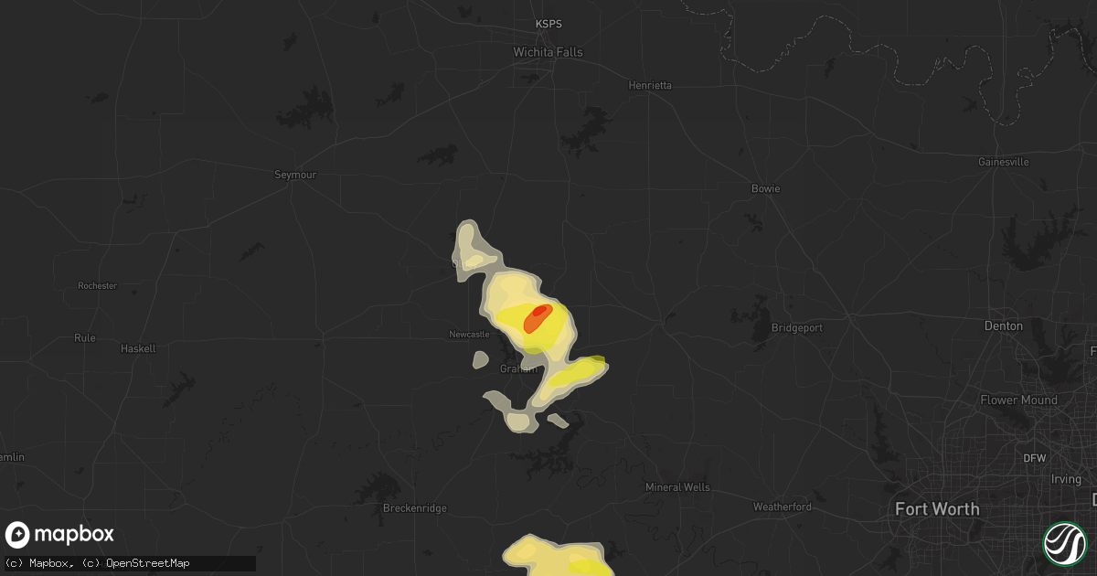 Hail map in Loving, TX on September 29, 2021