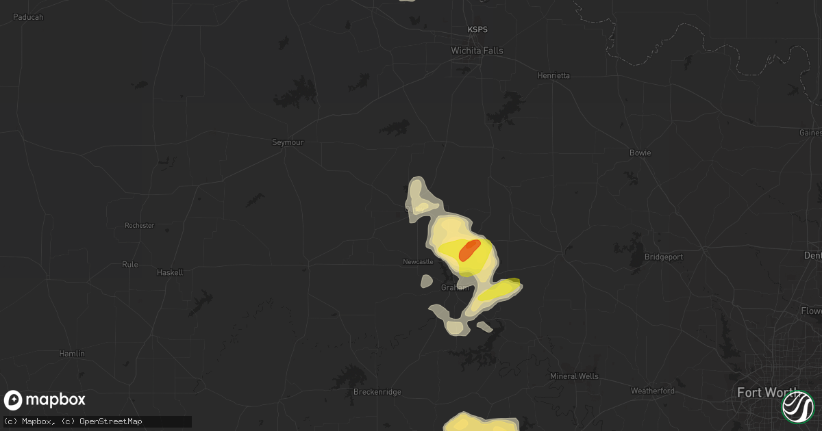 Hail map in Olney, TX on September 29, 2021