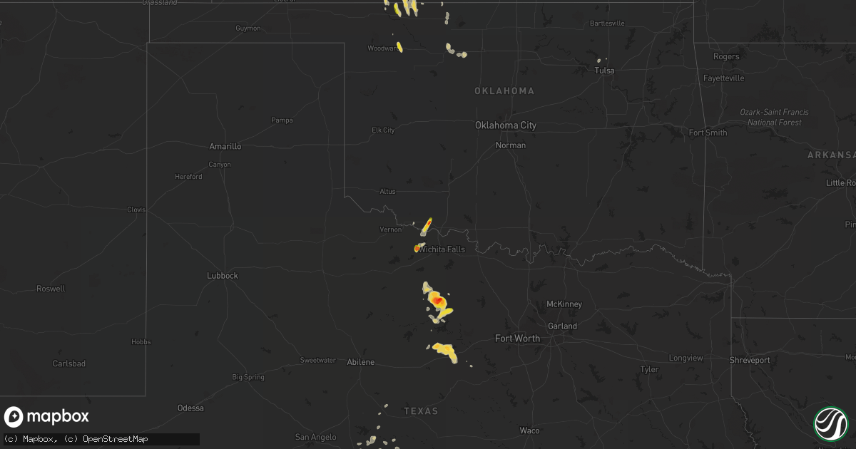 Hail map on September 29, 2021