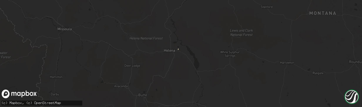 Hail map in East Helena, MT on September 29, 2022