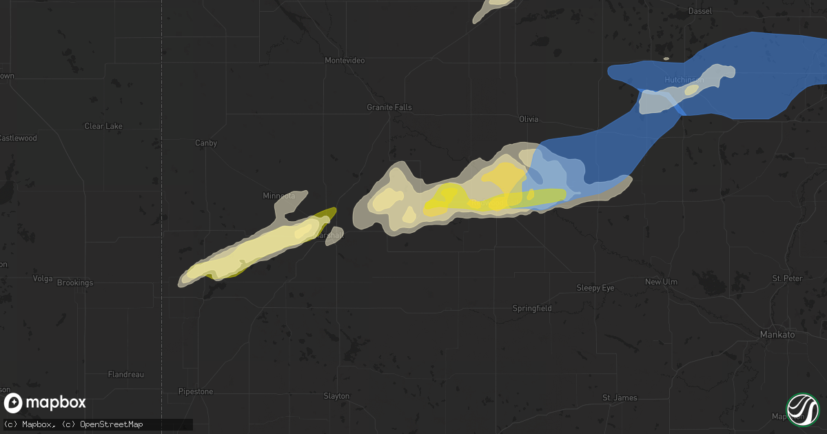 Hail map in Vesta, MN on September 29, 2023