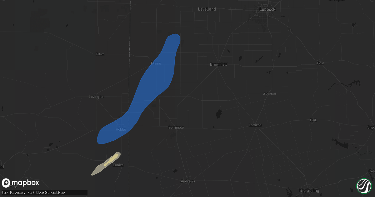 Hail map in Seagraves, TX on September 29, 2026