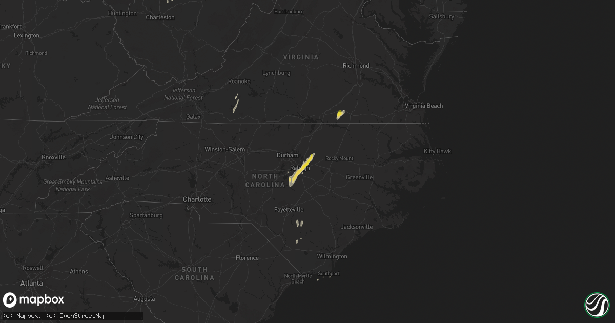 Hail map on September 30, 2016