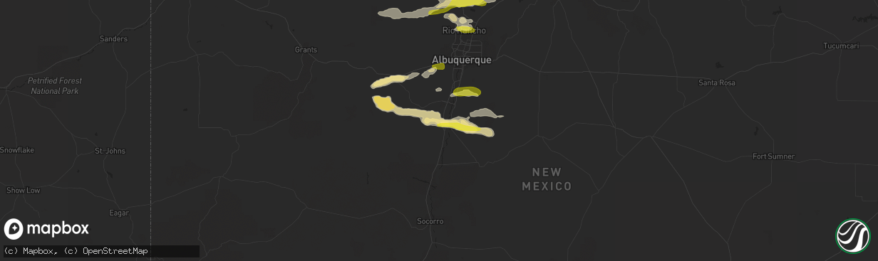 Hail map in Belen, NM on September 30, 2017