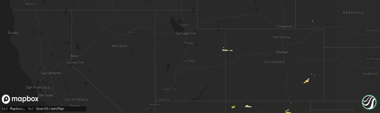 Hail map in Utah on September 30, 2017