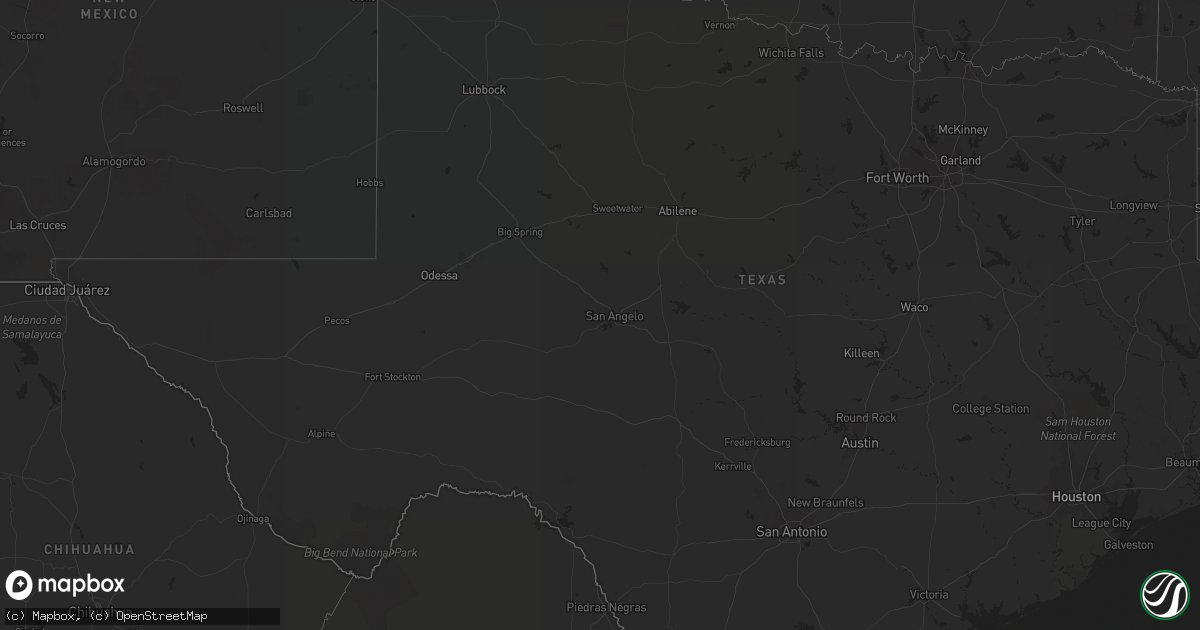 Hail map in Arizona on September 30, 2018