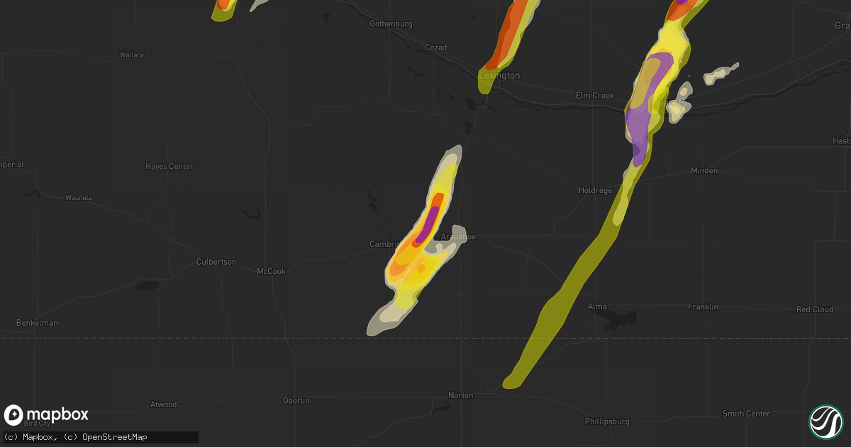 Hail map in Holbrook, NE on September 30, 2019