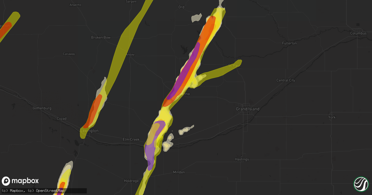 Hail map in Ravenna, NE on September 30, 2019