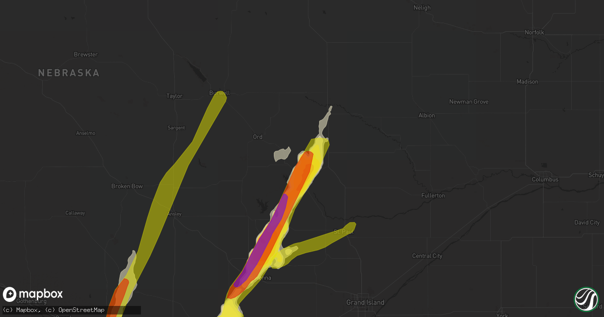 Hail map in Scotia, NE on September 30, 2019